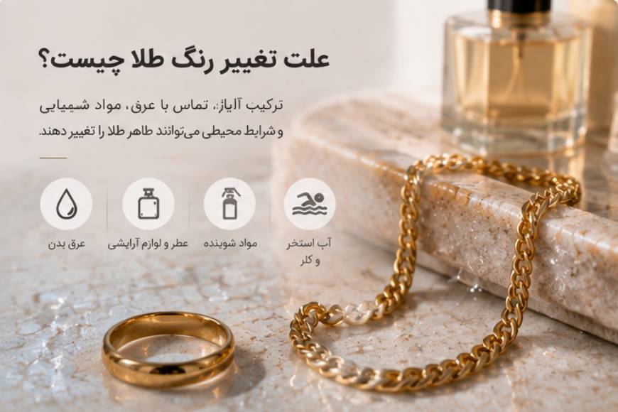 محافظت از زیورآلات طلا در برابر عطر، مواد شیمیایی، رطوبت و آب استخر